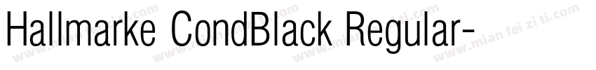 Hallmarke CondBlack Regular字体转换